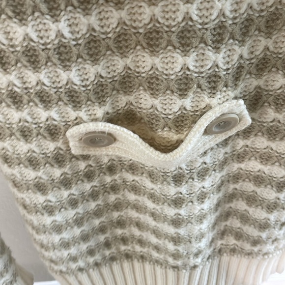 Arizona cream & taupe button down cardigan size small - Picture 6 of 8